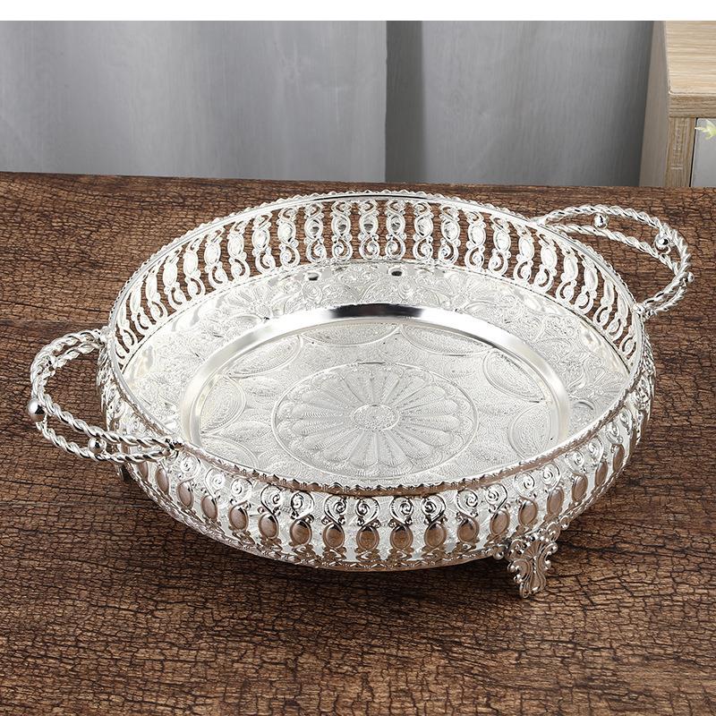 Food Storage Room - Zilver, rond fruitopbergvak, thuis woonkamer snack