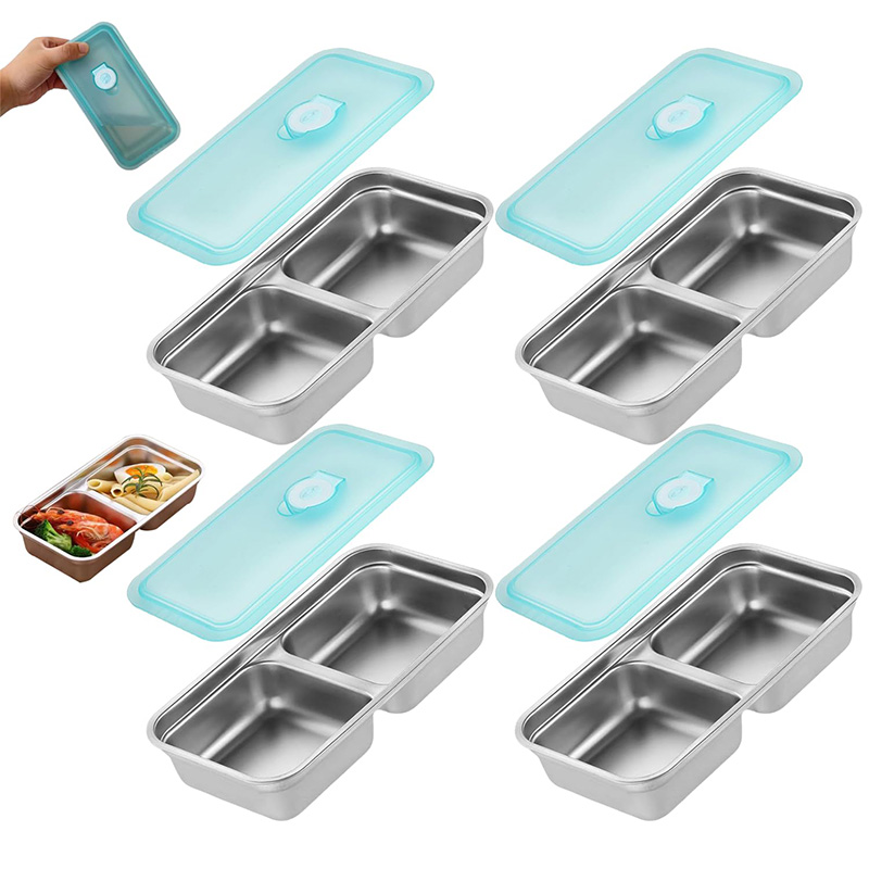 Food Storage Lunch Box - Draagbare roestvrijstalen vershouddoos Voedselcontainer Multifunctionele koelkast