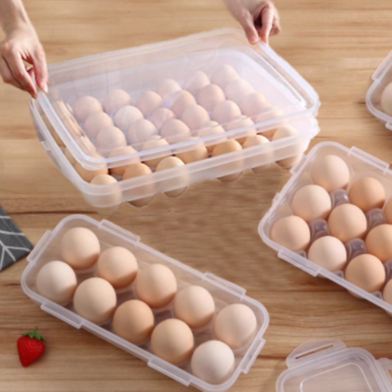 Food Storage Rack For Kitchen - 10/18/34 Raster Keuken Handheld Ei Opbergdoos