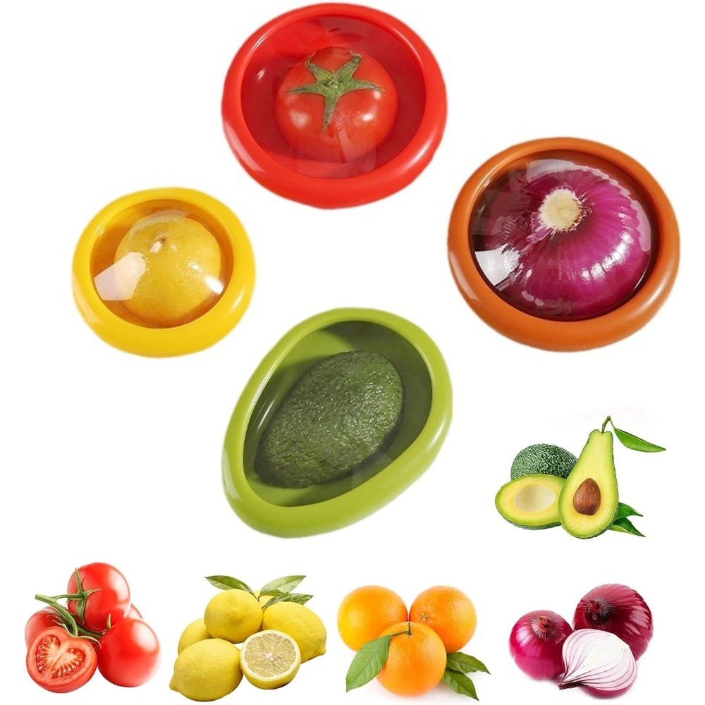 Food Storage Silicone - Avocado Saver siliconen fruit- en groenteopslagcontainers