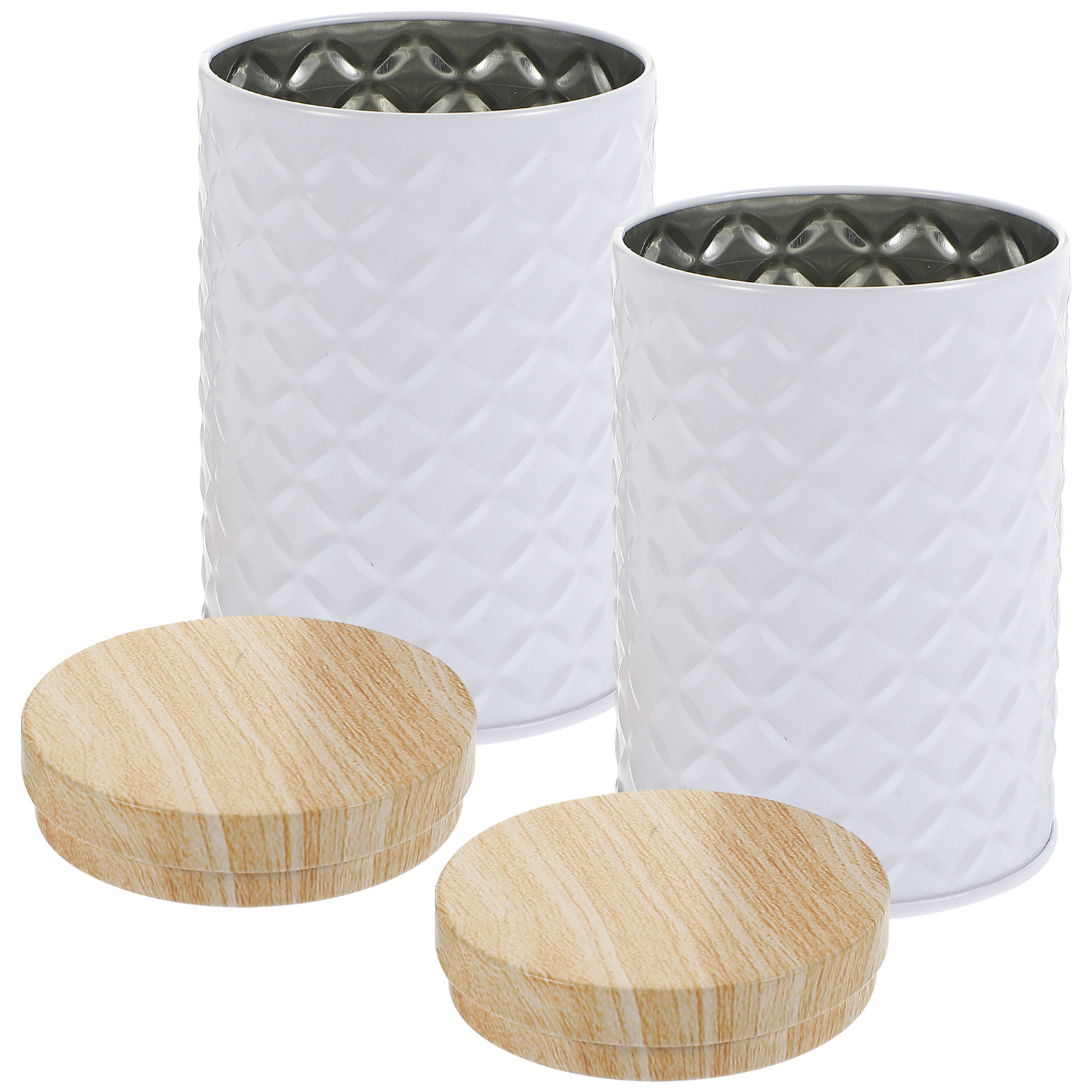 Food Storage Jars Airtight - 2 stuks voedselveilige blikken opbergdozen met