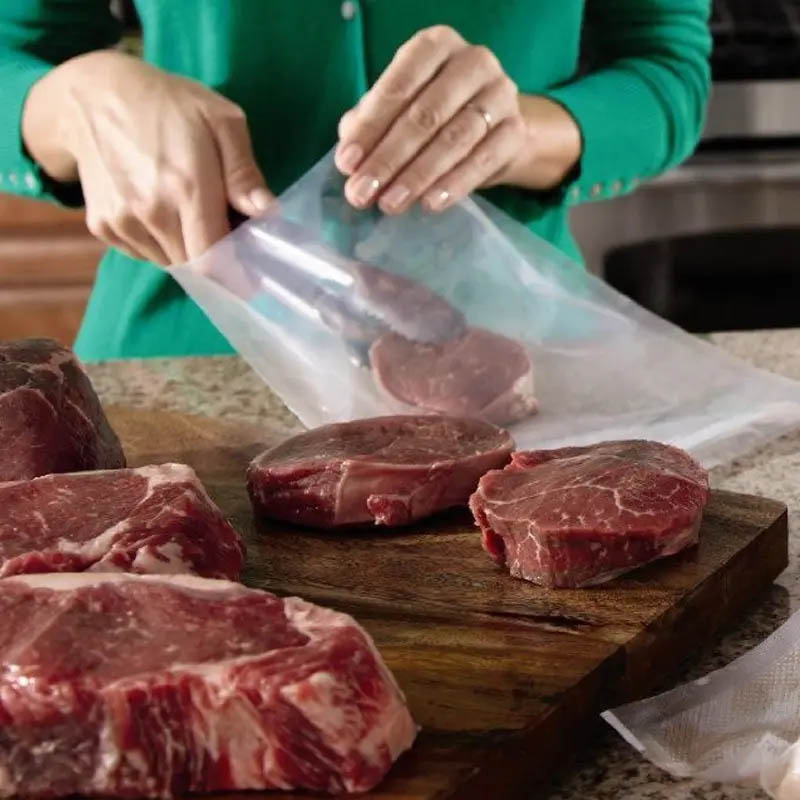 Vacuum Sealer Bag - 12cmx500cm Getextureerde Vacuümzakken voor Vacuümverpakkingsmachine Sealerrollen