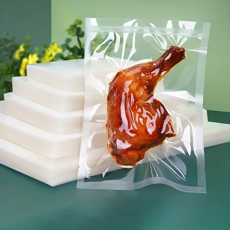Vacuum Sealer Bag - 50 stuks vacuümsealerzakken, wegwerp luchtdichte compressiezak,