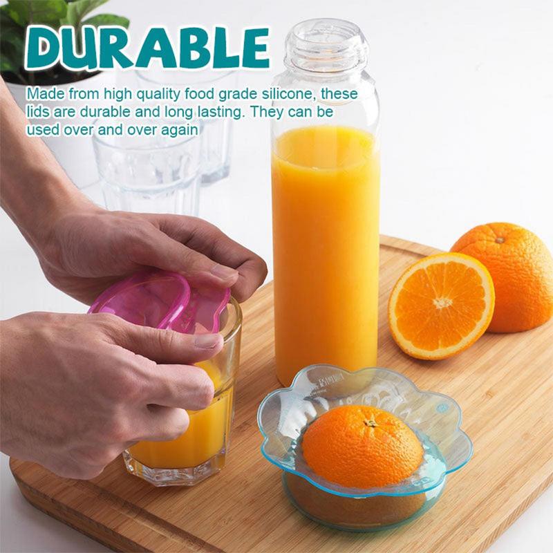 Silicone Stretch Lid - Siliconen stretchdeksels Set Siliconen bloemvormige vershoudkomdeksels