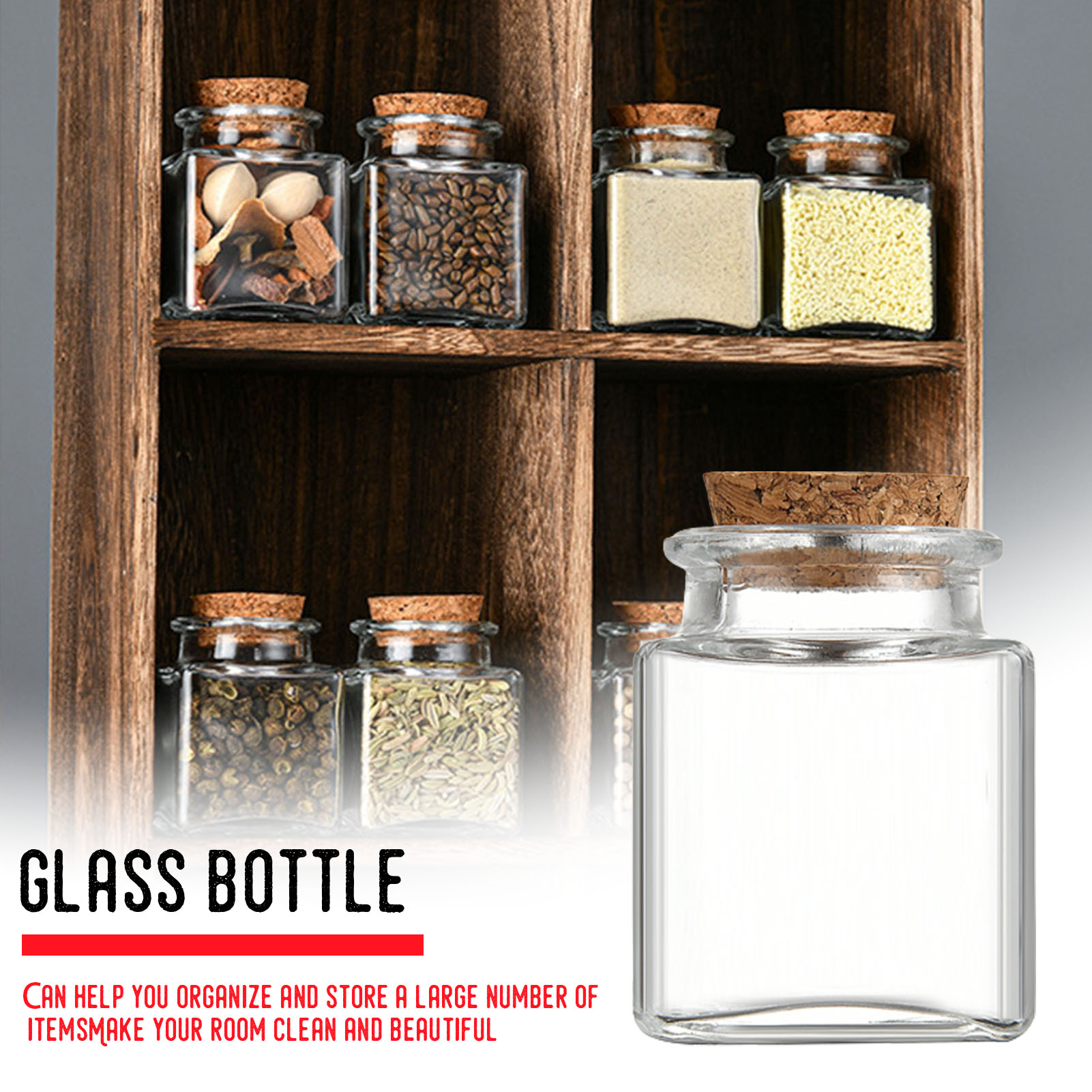 Food Storage In Pantry - 1/5/10 Stuks Glazen Opslag Potten Keuken