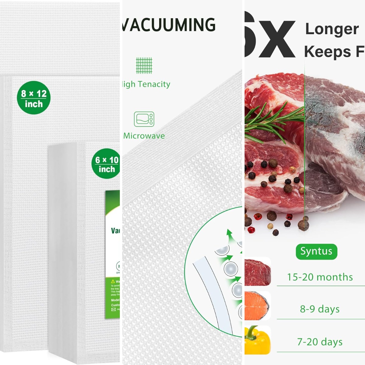 Vacuum Sealer Bag - Vacumeerzakken, 150 gallon 11' x 16'