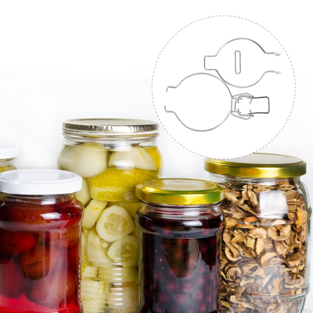 Food Storage Jars Airtight - 12 stuks glazen pot draadklemmen roestvrij