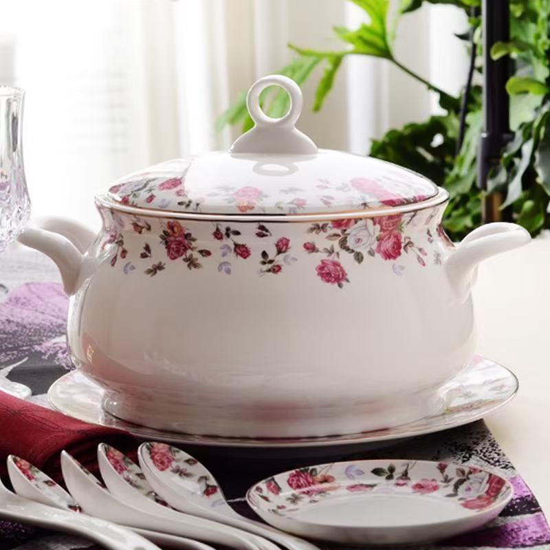 Food Storage Plants - 9 inch, Bone China terrine voor