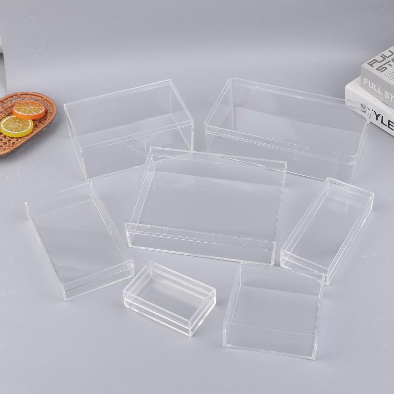 Food Storage Plants - Verdikte rechthoekige acryl opbergdoos hoge transparantie