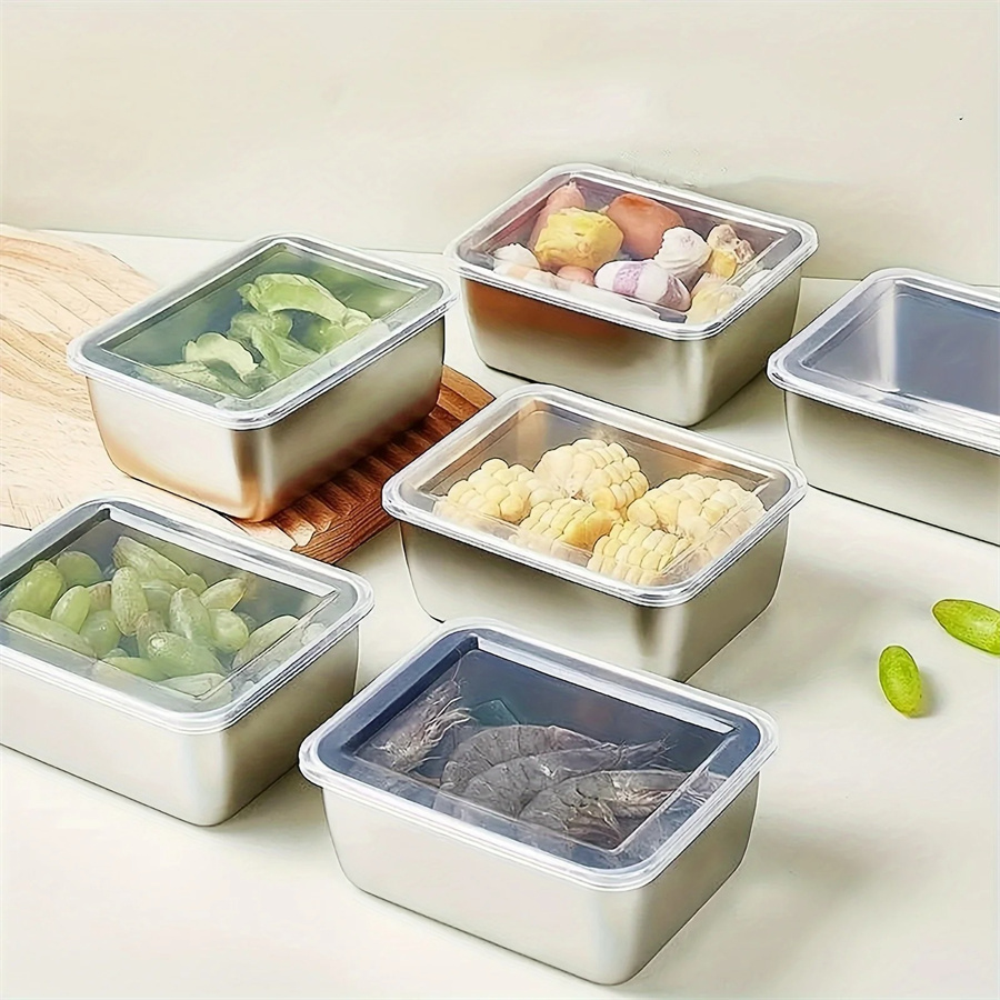Food Storage Containers With Lids - 1/3/5 Stuks Rvs Voedsel Opbergdoos Vershouddoos