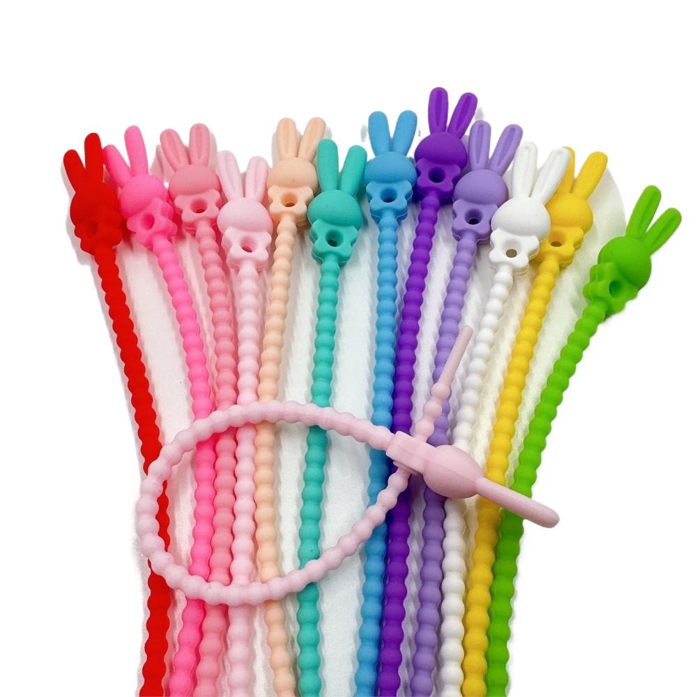 Food Storage Silicone - 10 Stuks Bloem Ster Siliconen Kabel