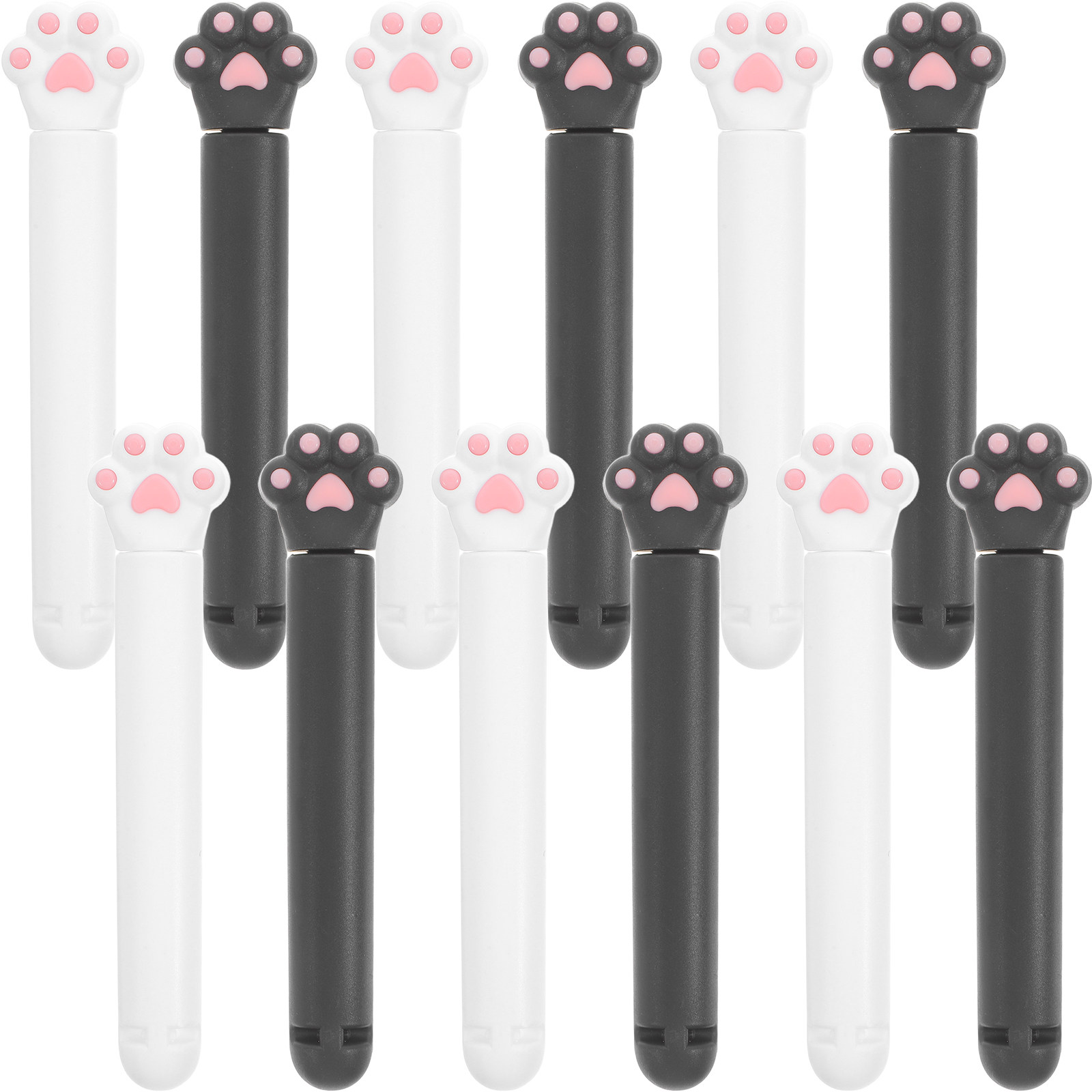 Food Storage In Pantry - 12 stuks cartoon kattenpoot voedselclips, schattige