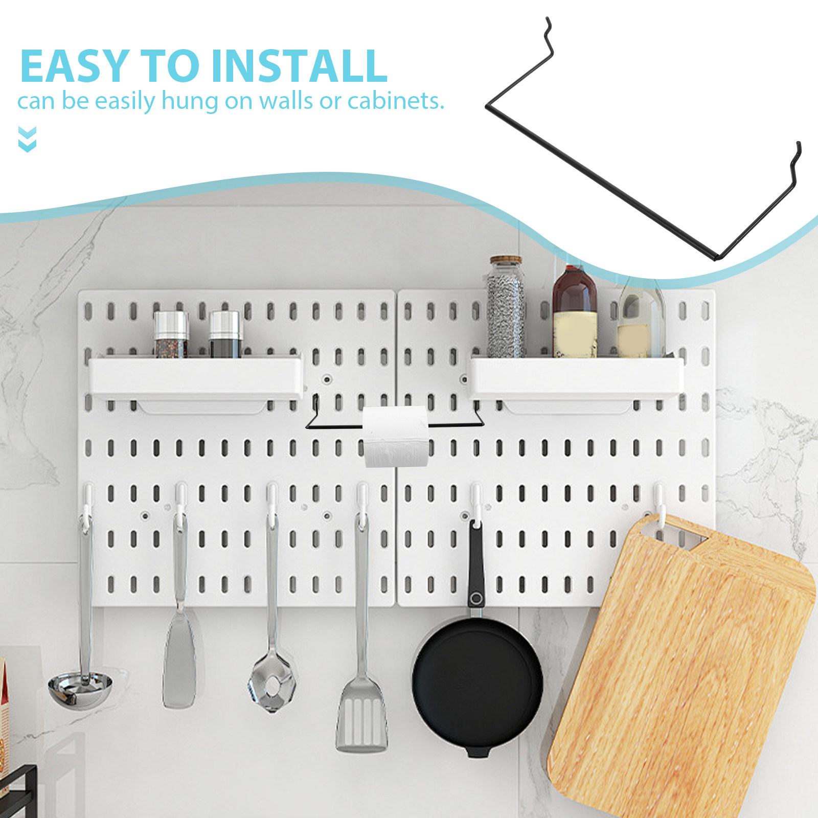 Metalen Pegboard Keukenhanddoe - Food Storage Rack For Kitchen recensie en prijs