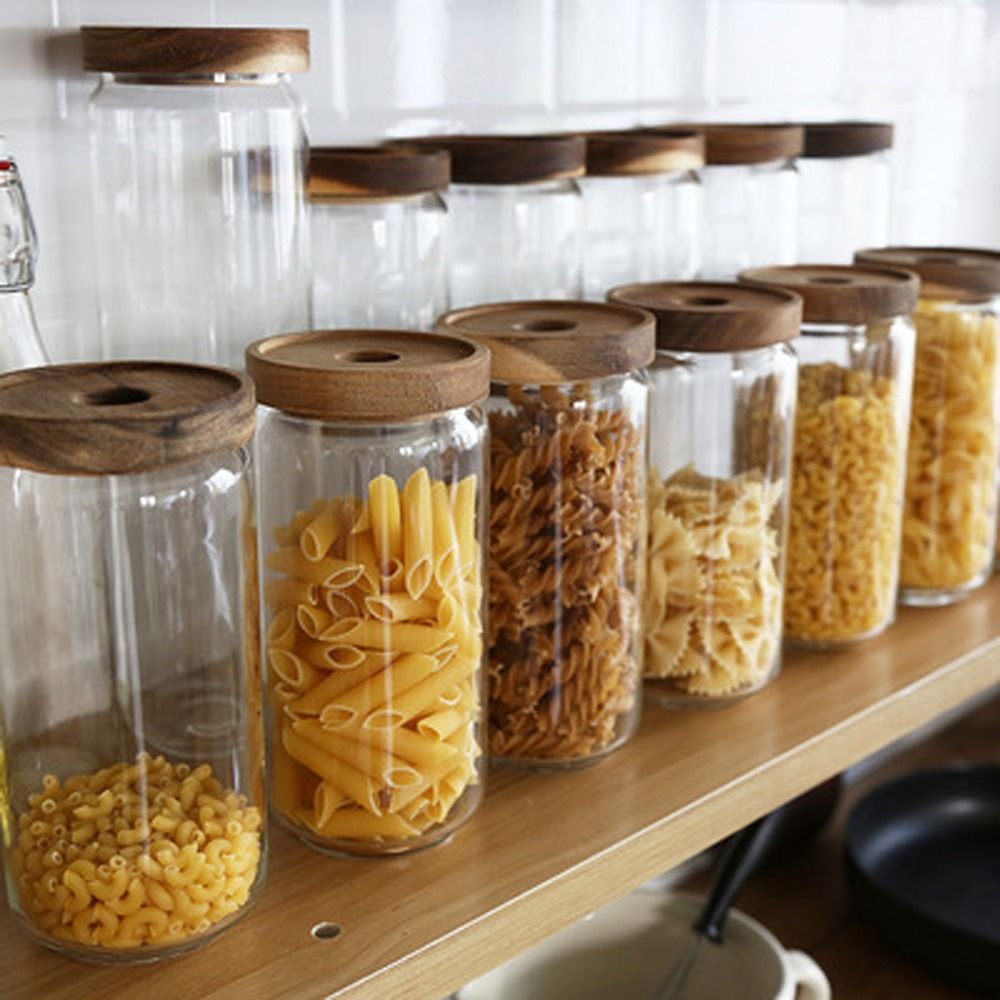 Glazen voedselbewaarpot met ho - Food Storage Glass Container Set recensie en prijs