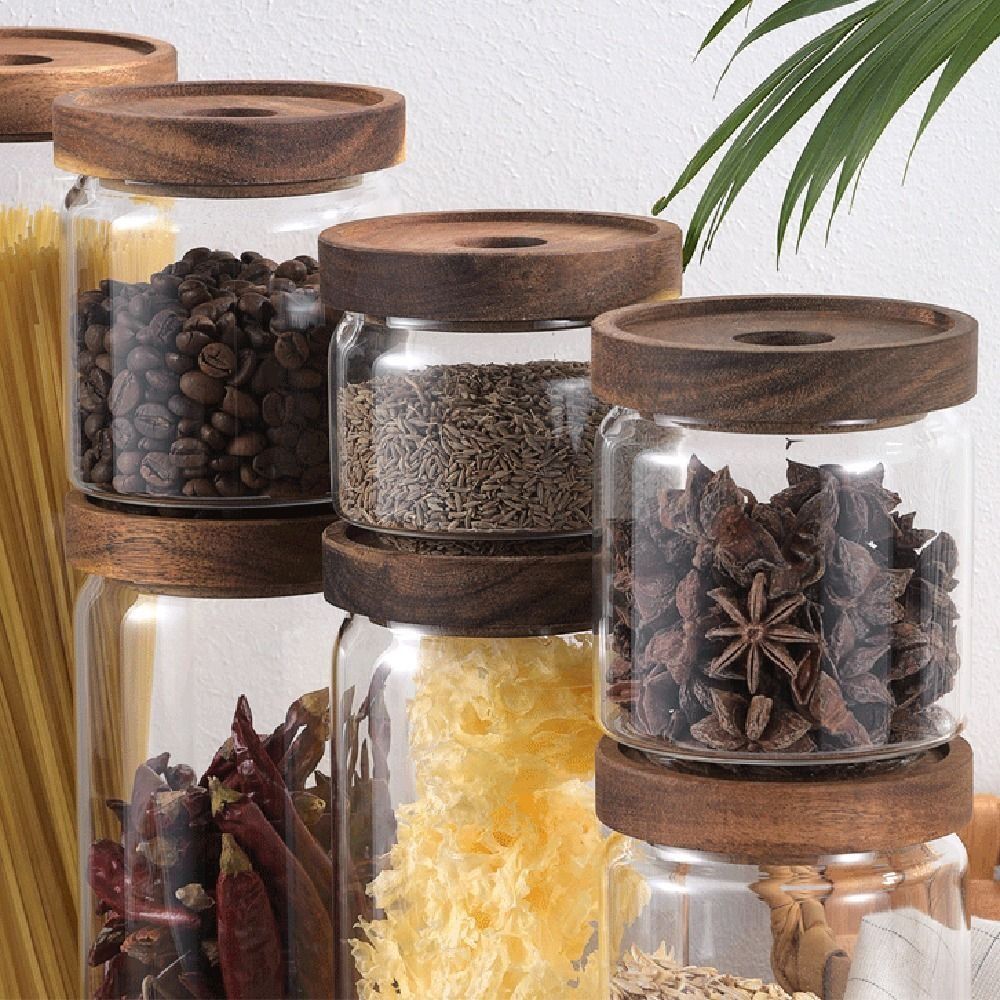 Glazen voedselbewaarpot met ho - Food Storage Glass Container Set recensie en prijs
