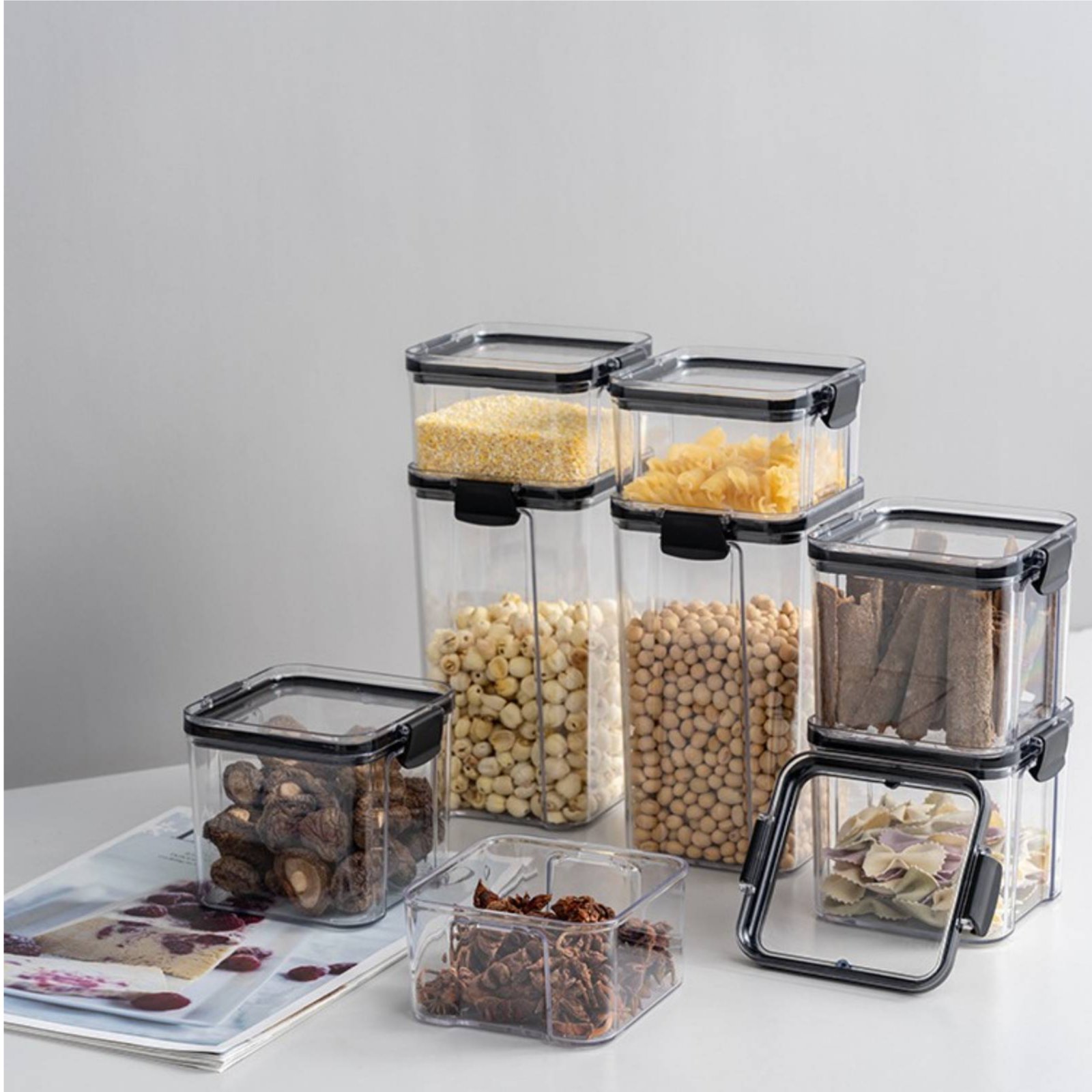 Luchtdichte voedselbewaarconta - Food Storage Jars Airtight recensie en prijs