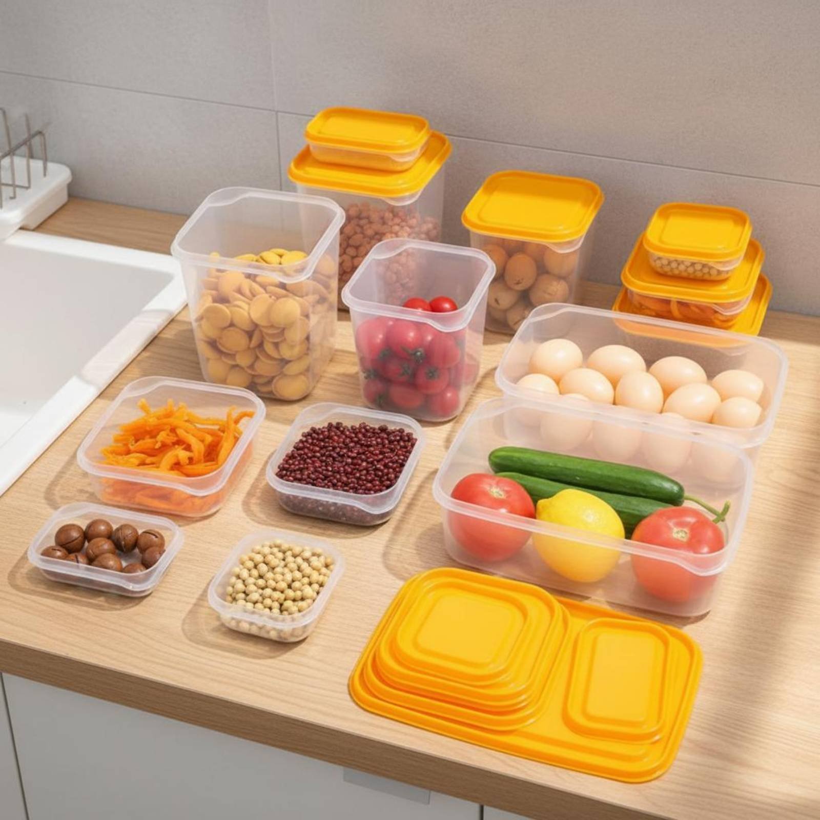 17-delige koelkast opbergbox s - Food Storage Containers With Lids recensie en prijs