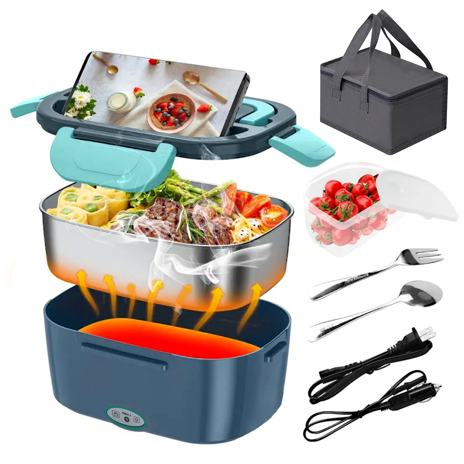 100W Elektrische Verwarmde Lun - Food Storage Lunch Box recensie en prijs