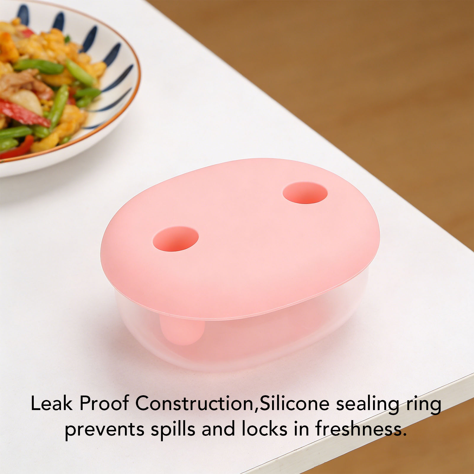 2-in-1 Lekvrije Snackbox met V - Food Storage Silicone recensie en prijs