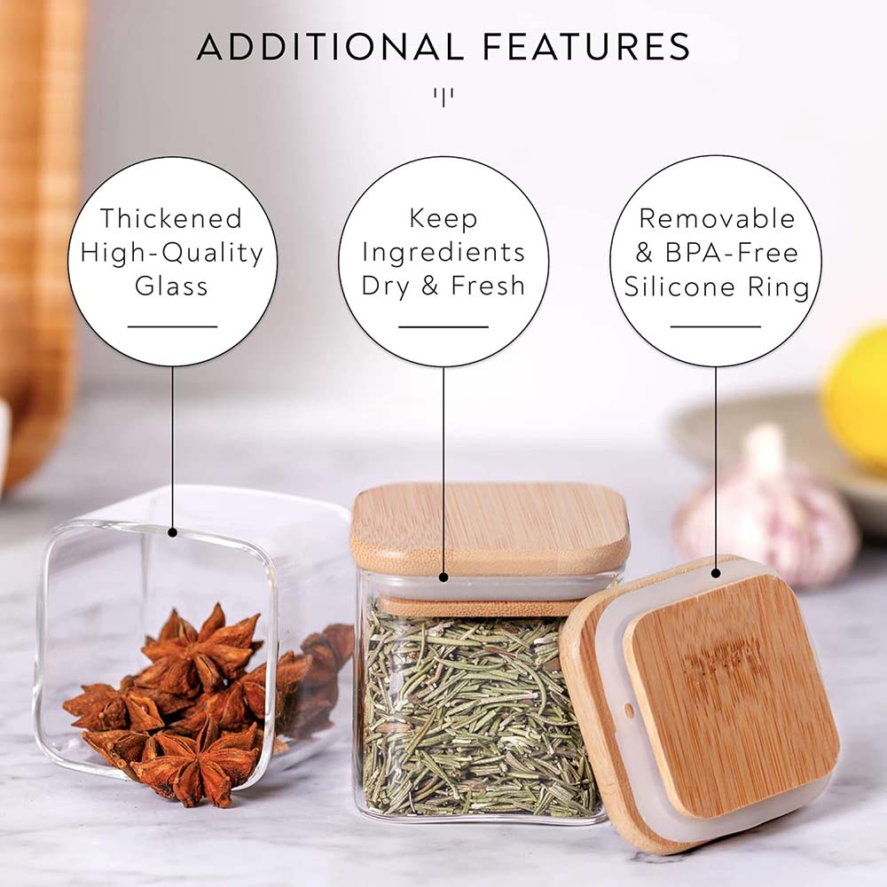 5Oz Glazen Potten Met Kruidene - Food Storage Glass Container Set recensie en prijs