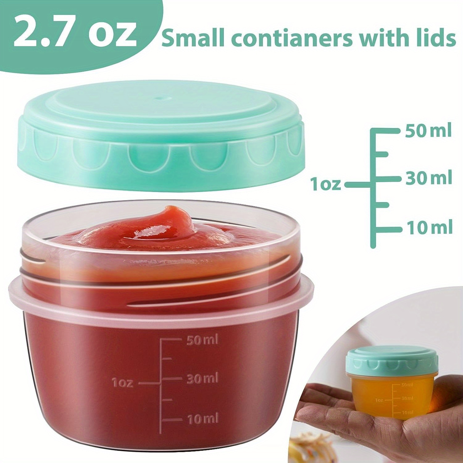 1-6 Pack 2,7 OZ Saladedressing - Food Storage Bowls recensie en prijs