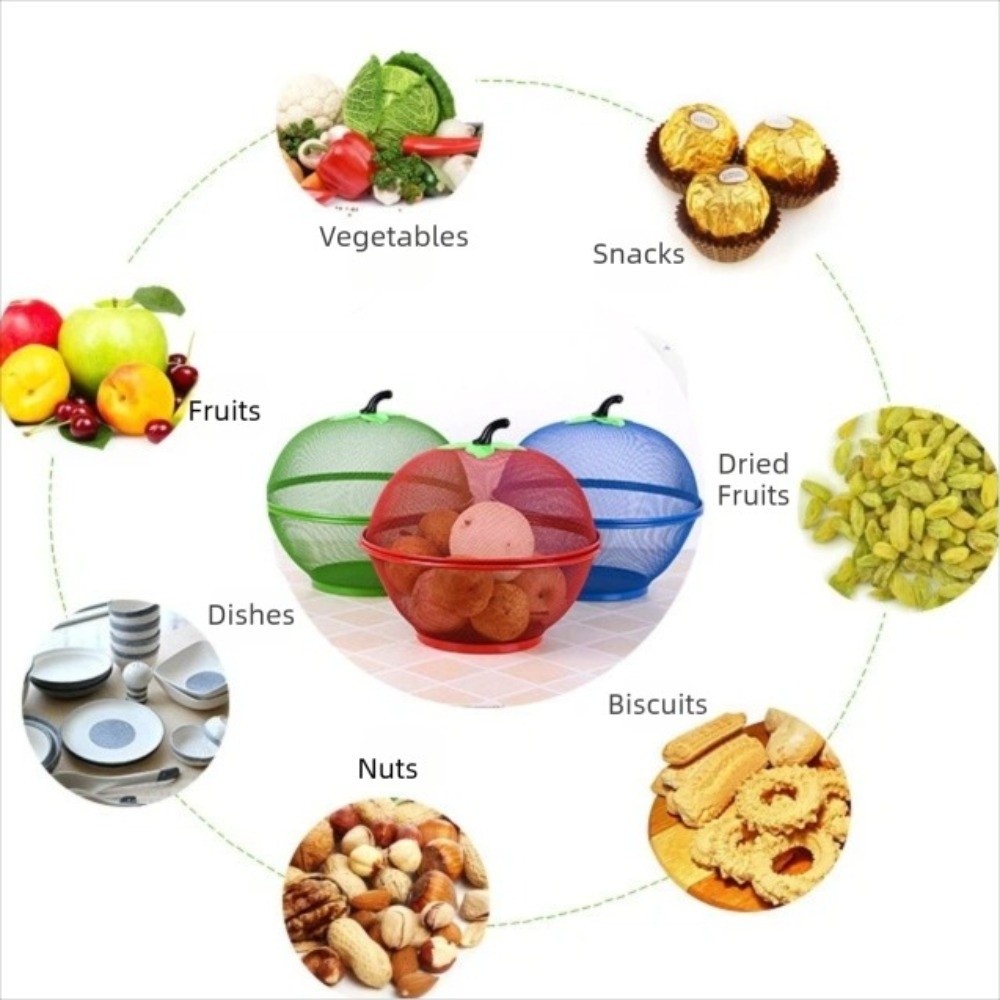 met gaasdeksel, metalen fruitm - Food Storage Rack For Kitchen recensie en prijs