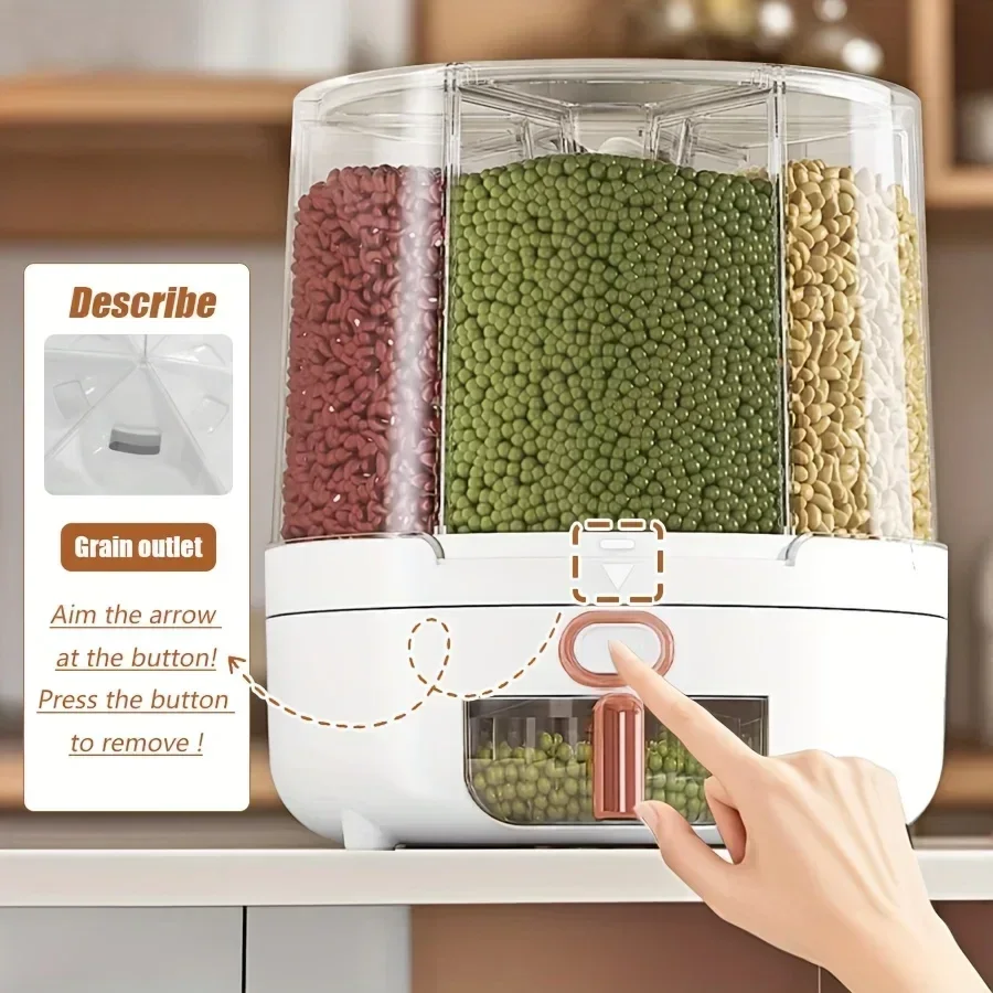 6 compartimenten 360 °   Roter - Food Storage In Pantry recensie en prijs