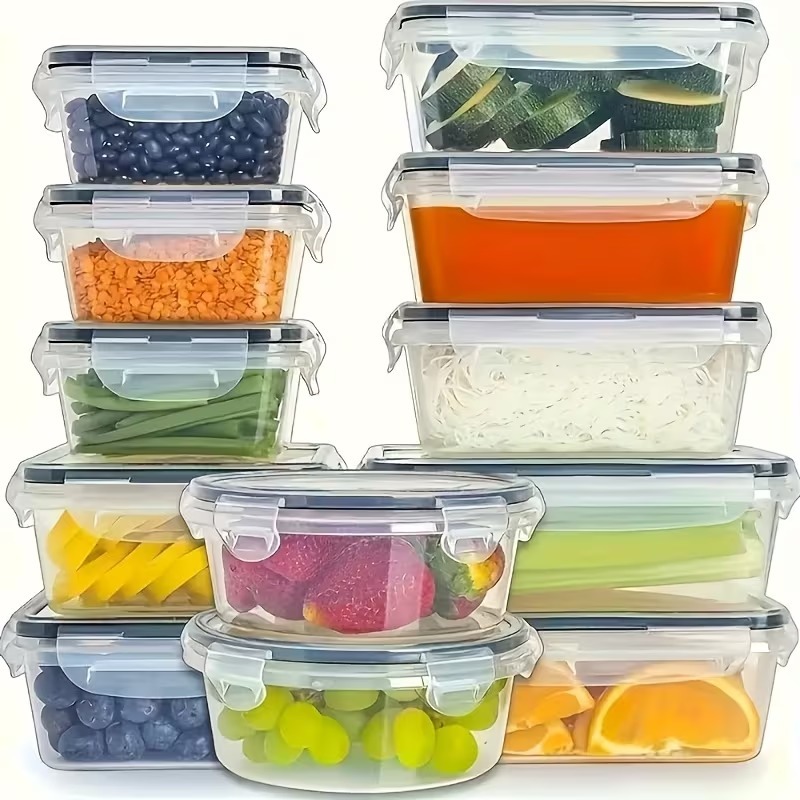 4-delige transparante voedselb - Food Storage Containers With Lids recensie en prijs