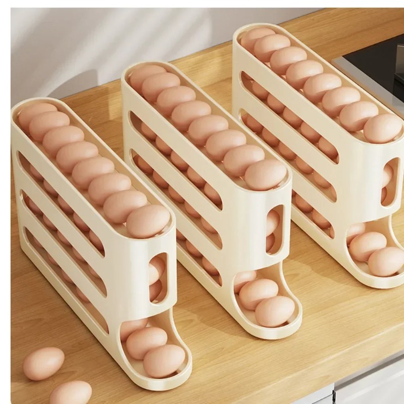 4-laags automatische rollende  - Egg Storage Holder recensie en prijs