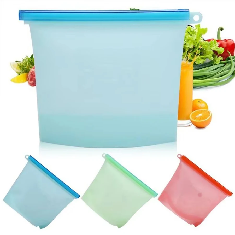 1000ml herbruikbare siliconen  - Food Storage Silicone Bags recensie en prijs