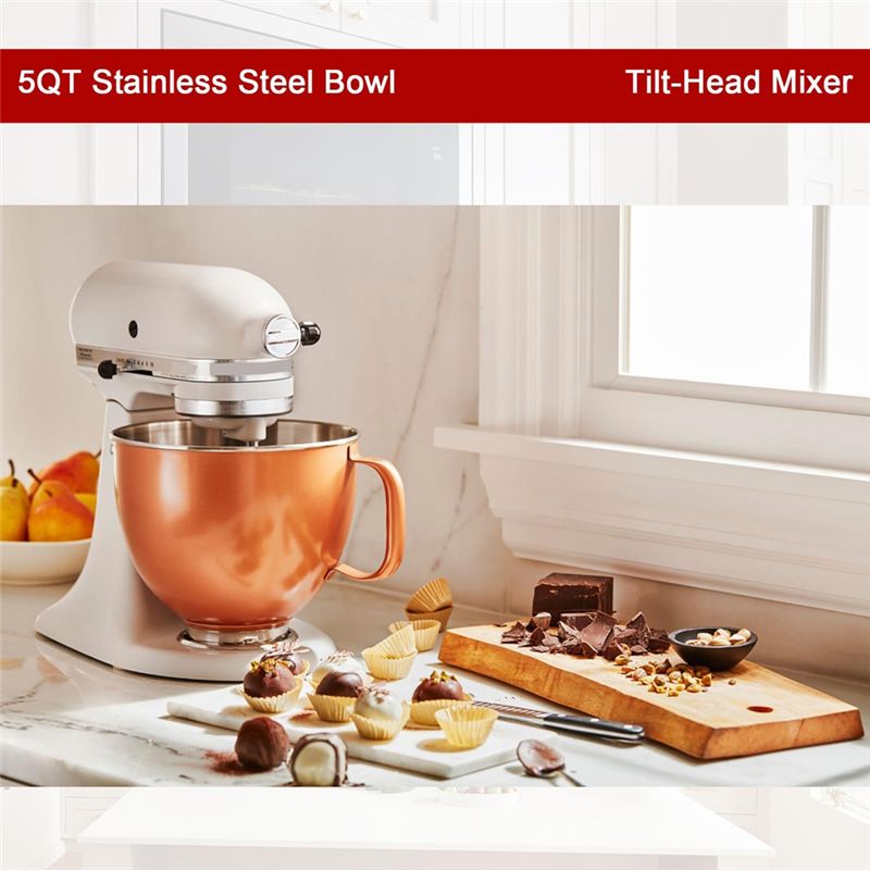 A27F-5 QT RVS Mixer Kom voor K - Kitchenaid Mixer Artisan 5Qt recensie en prijs