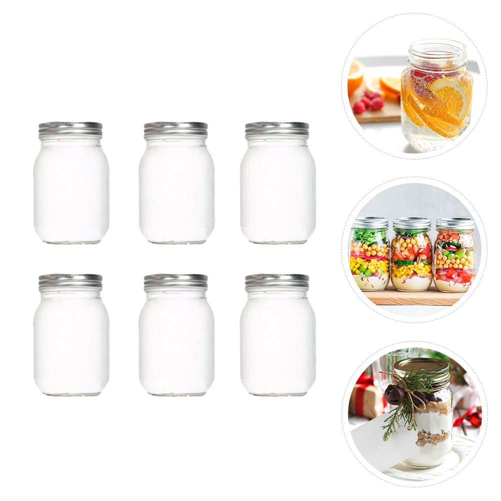 6 stuks transparante ronde gla - Food Storage Jars Airtight recensie en prijs