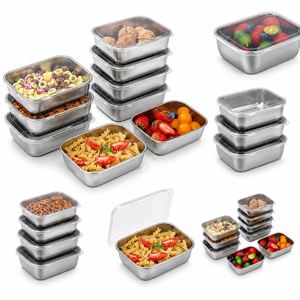 6 stuks roestvrijstalen voedse - Food Storage Bowls recensie en prijs