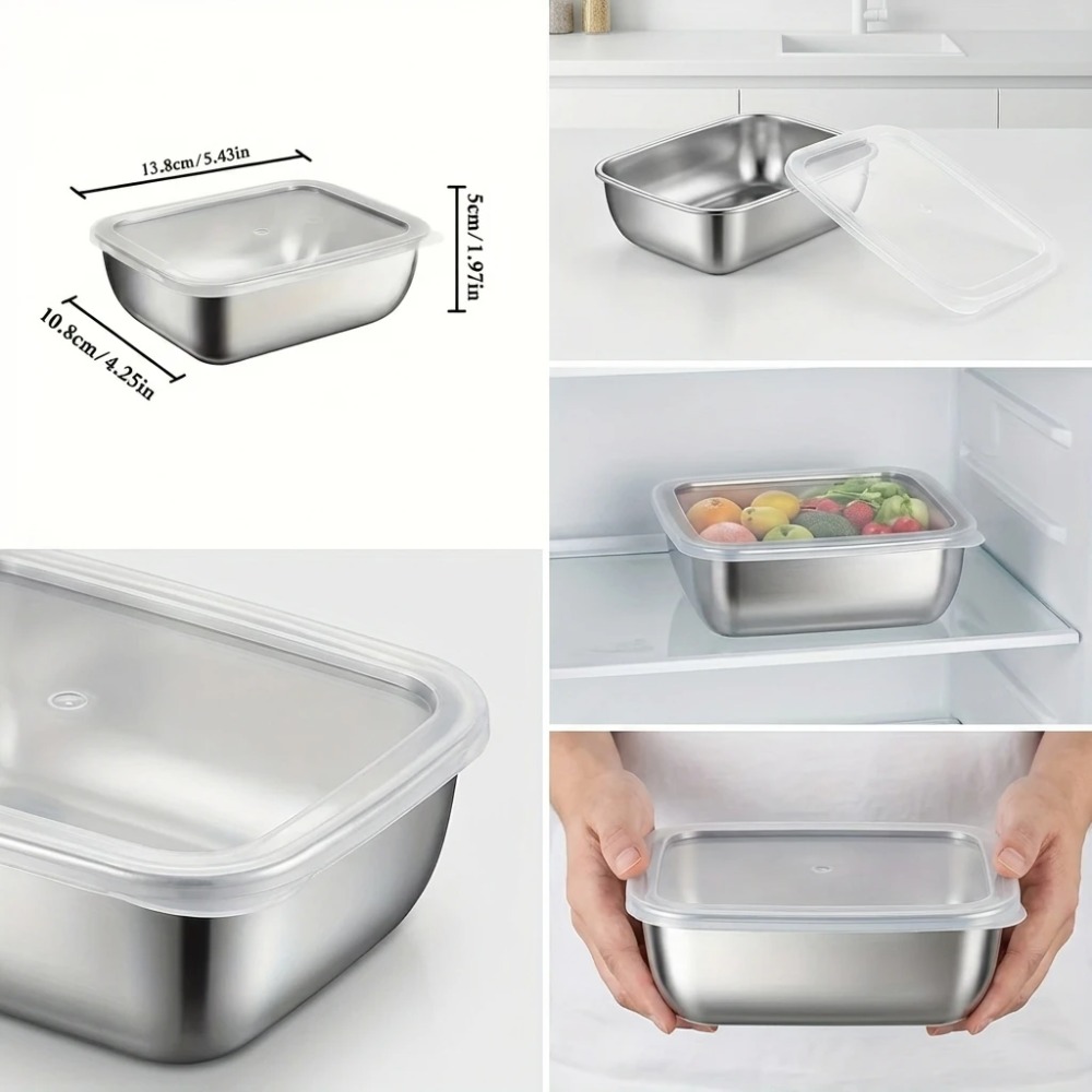 6 stuks roestvrijstalen voedse - Food Storage Bowls recensie en prijs