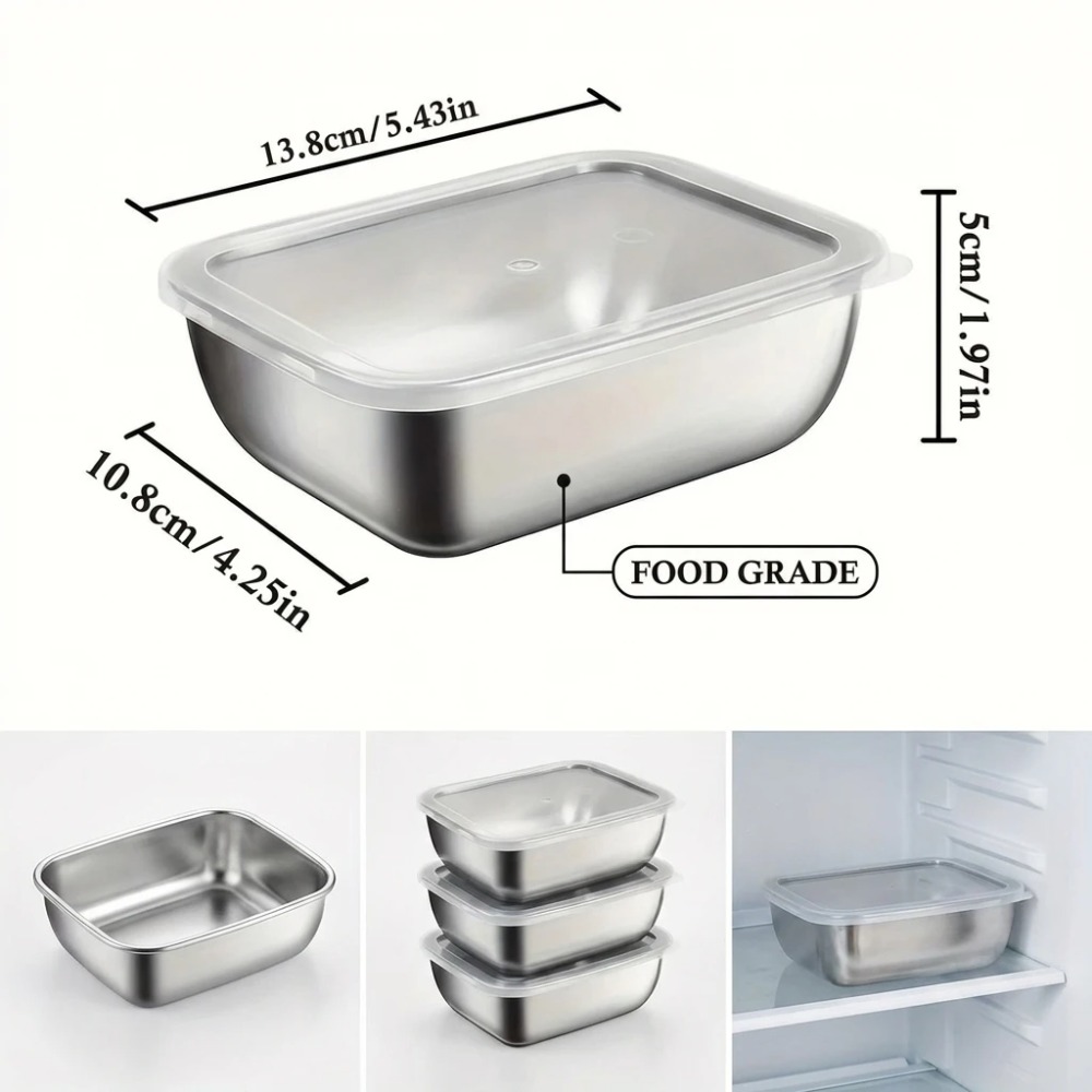 6 stuks roestvrijstalen voedse - Food Storage Bowls recensie en prijs