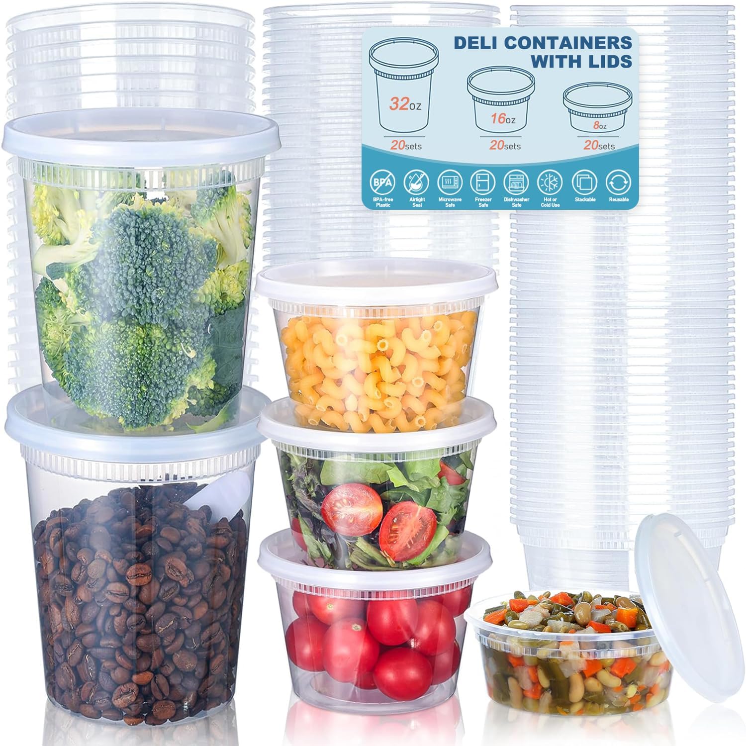24 stks Deli Voedselopslagcont - Food Storage Bowls recensie en prijs