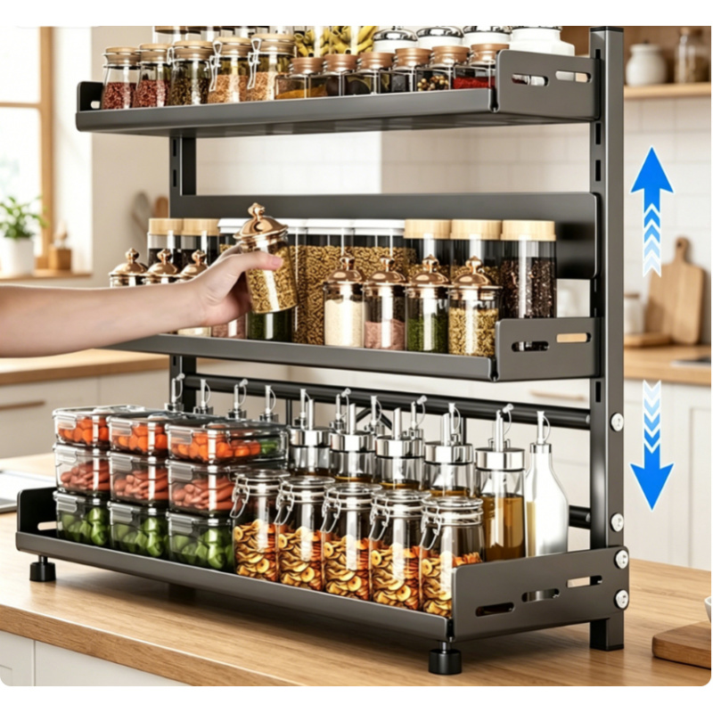 3-laags kruidenrek voor aanrec - Food Storage Shelving recensie en prijs
