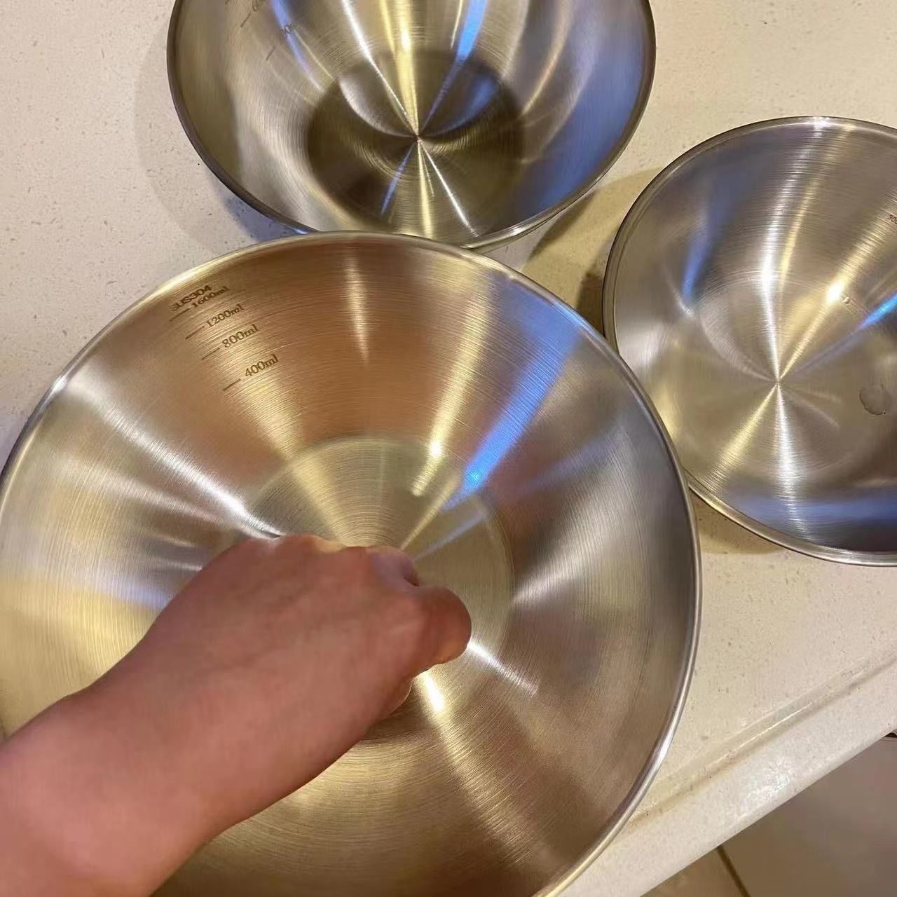 1-3-delige RVS kommenset met w - Food Storage Bowls recensie en prijs