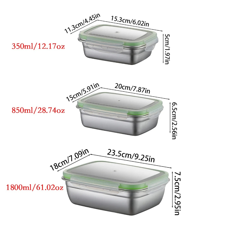 Lunchbox-set van 304 roestvrij - Food Storage Silicone recensie en prijs