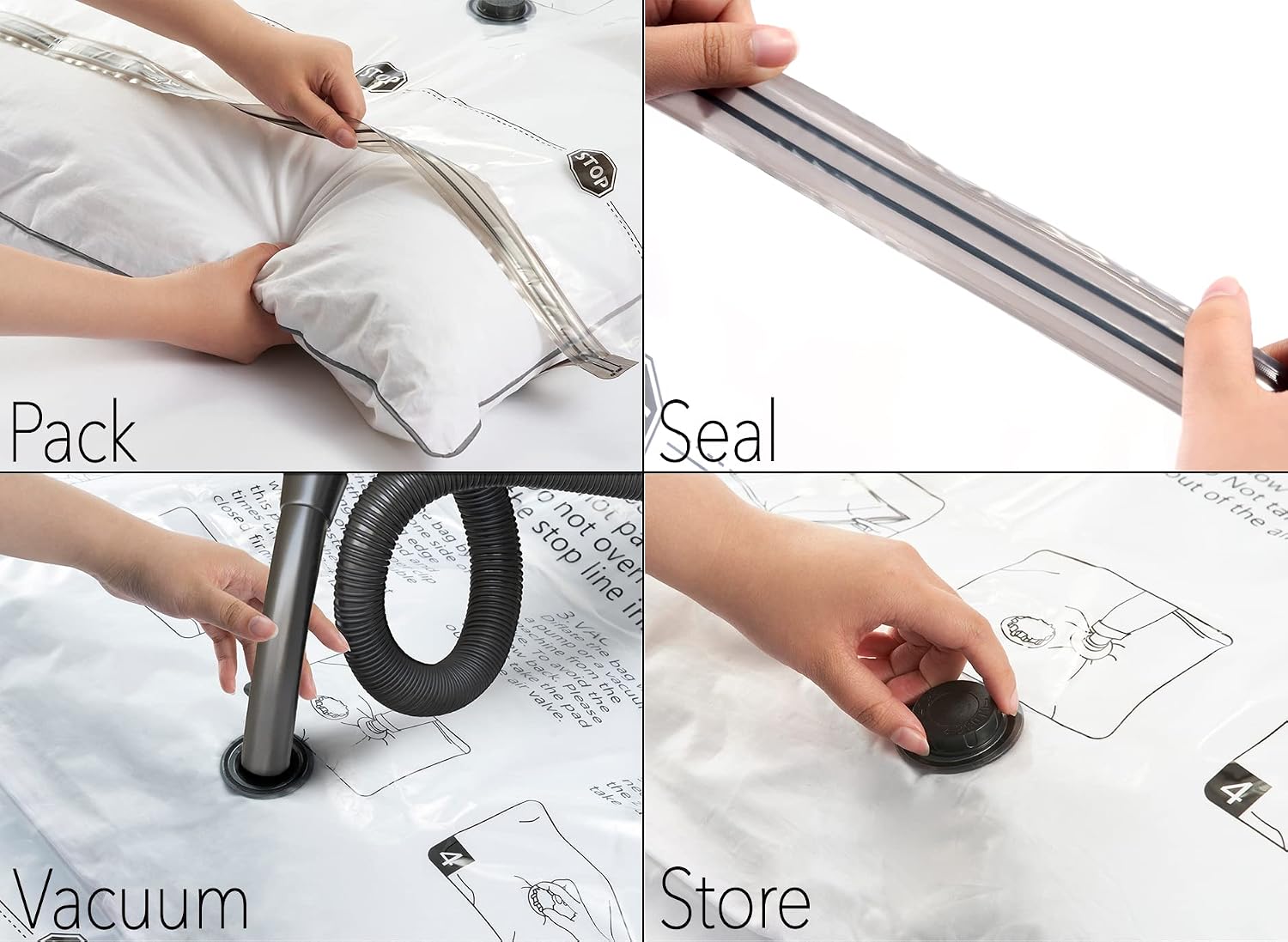 Jumbo Vacuüm Opbergzakken, Rui - Vacuum Sealer Bag recensie en prijs