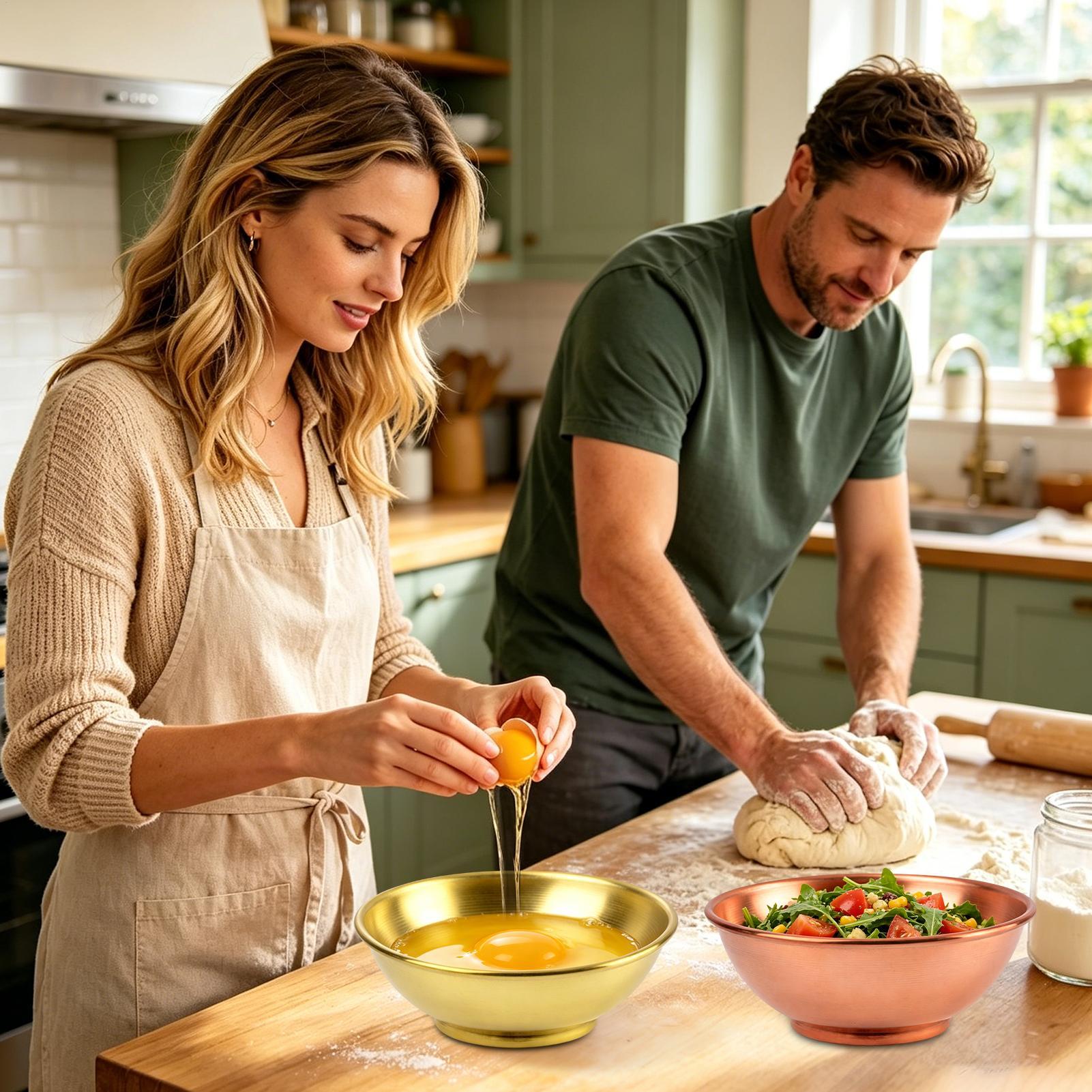 Koperen kom Grote opbergcontai - Food Storage Bowls recensie en prijs