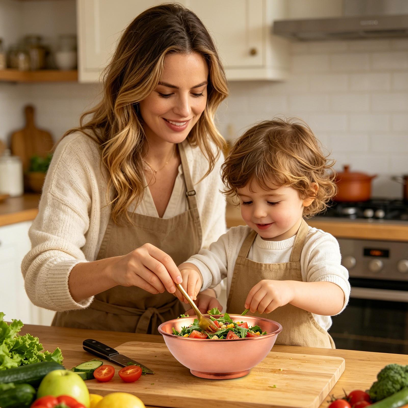 Koperen kom Grote opbergcontai - Food Storage Bowls recensie en prijs
