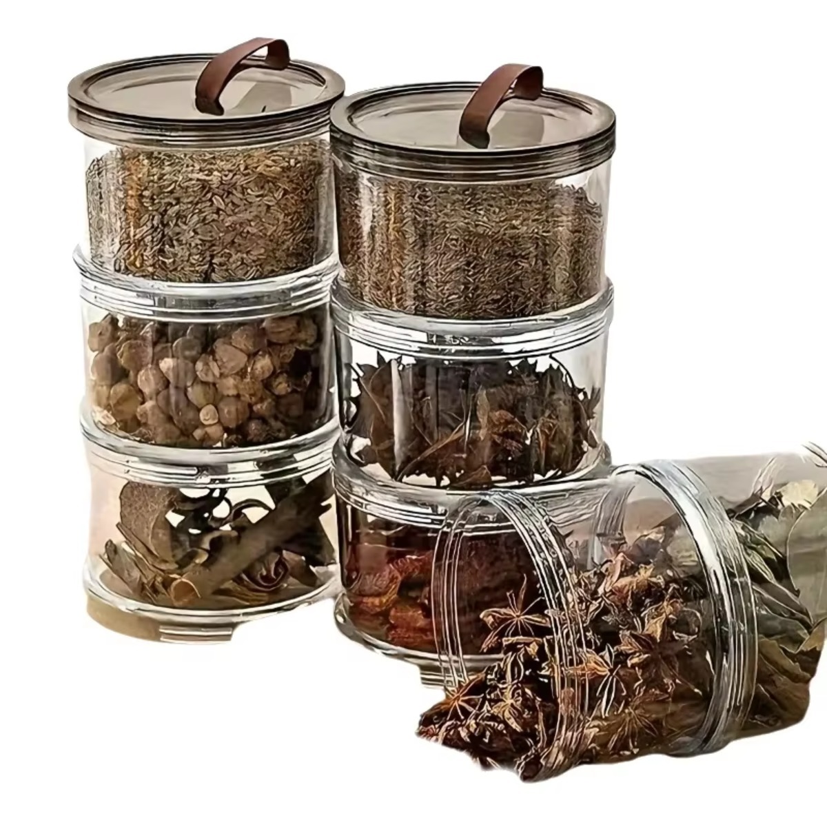 3-laags ronde handzame kruiden - Food Storage Containers Plastic Box recensie en prijs