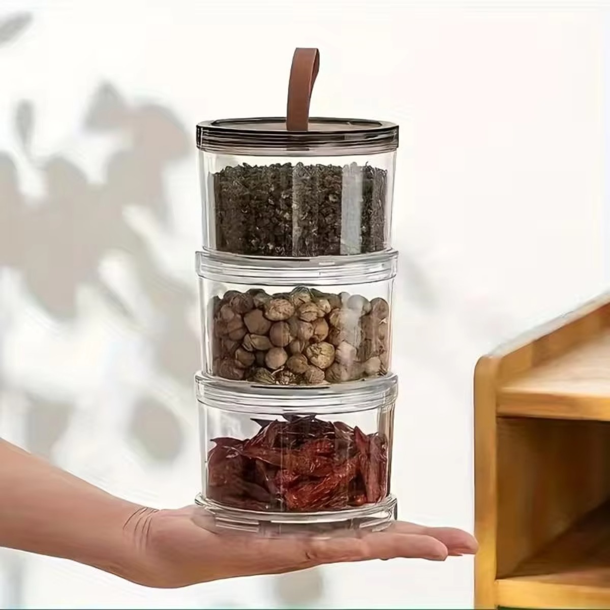3-laags ronde handzame kruiden - Food Storage Containers Plastic Box recensie en prijs