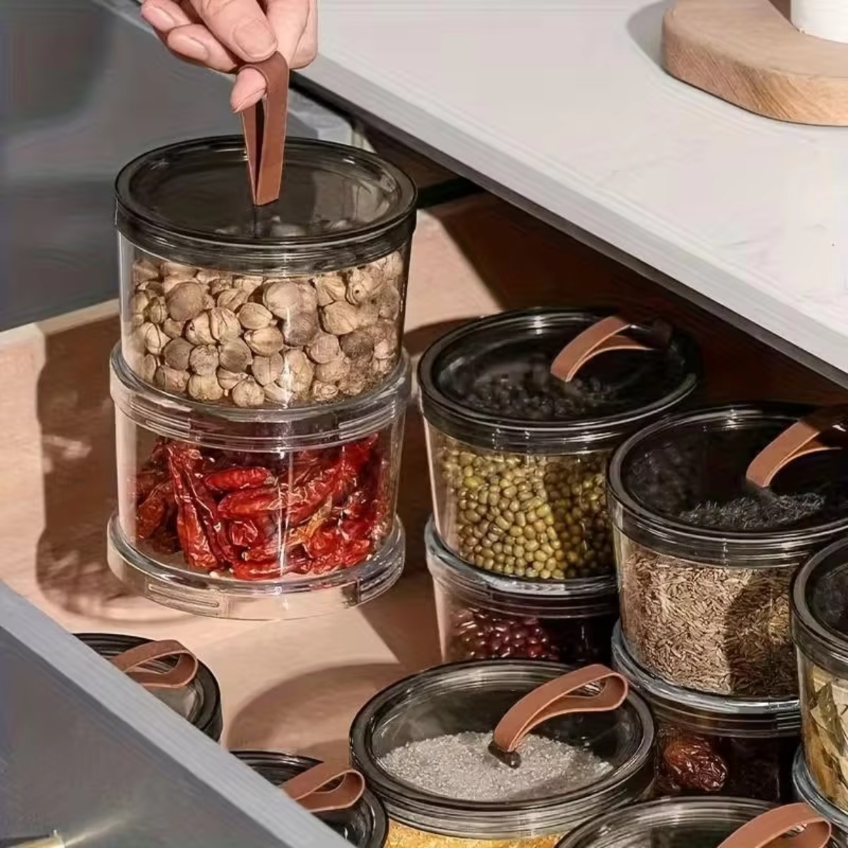 3-laags ronde handzame kruiden - Food Storage Containers Plastic Box recensie en prijs