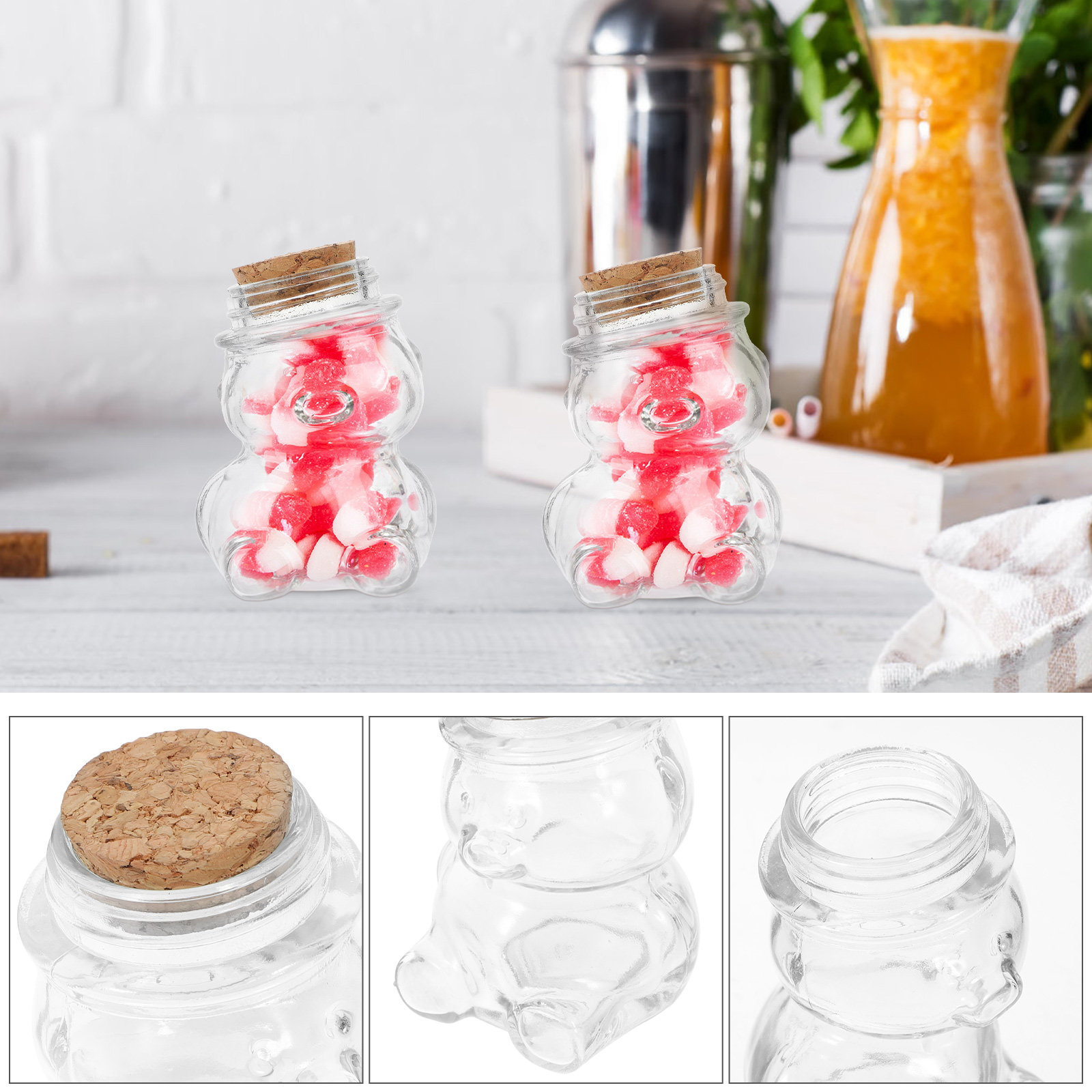4-delige glazen snoepkruikense - Food Storage Jars Airtight recensie en prijs