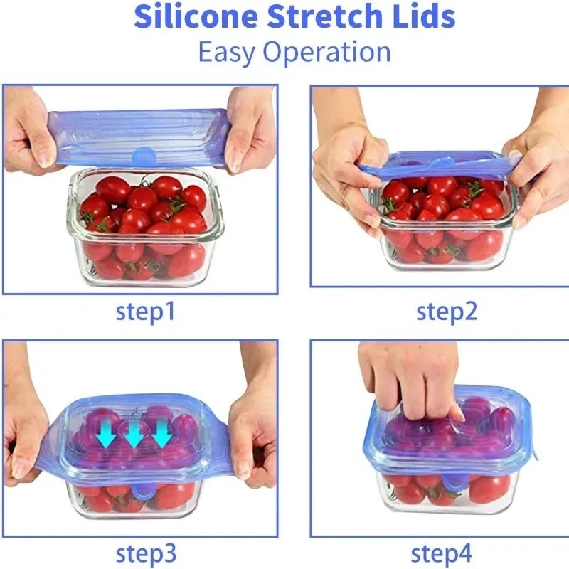 1/2 set herbruikbare siliconen - Silicone Stretch Lid recensie en prijs