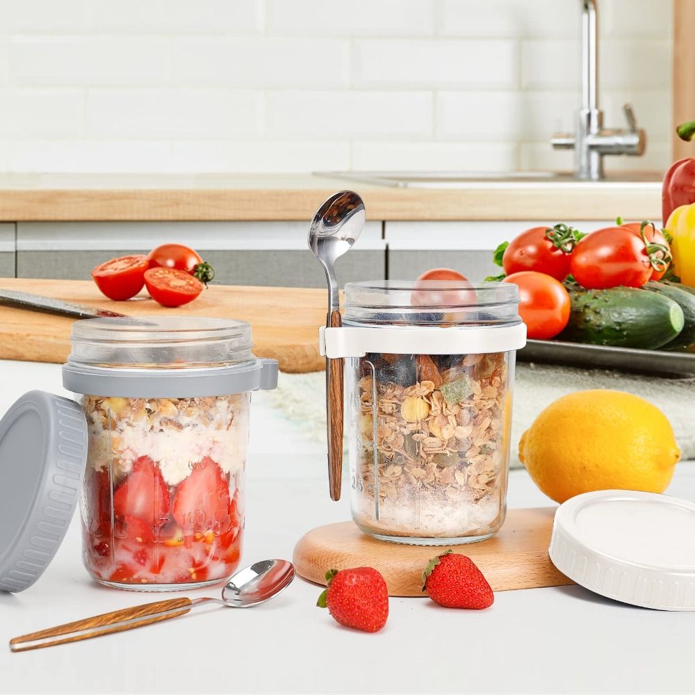 Yoghurtpot 350 ml Overnight Ha - Food Storage Glass Container Set recensie en prijs