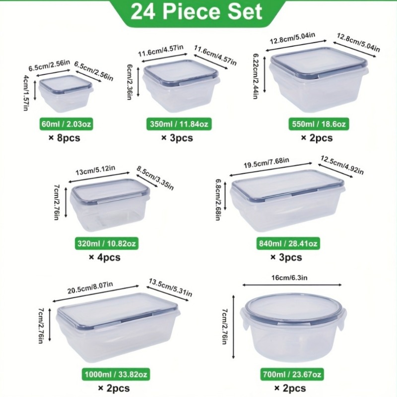 48-delige BPA-vrije voedselbew - Food Storage In Pantry recensie en prijs