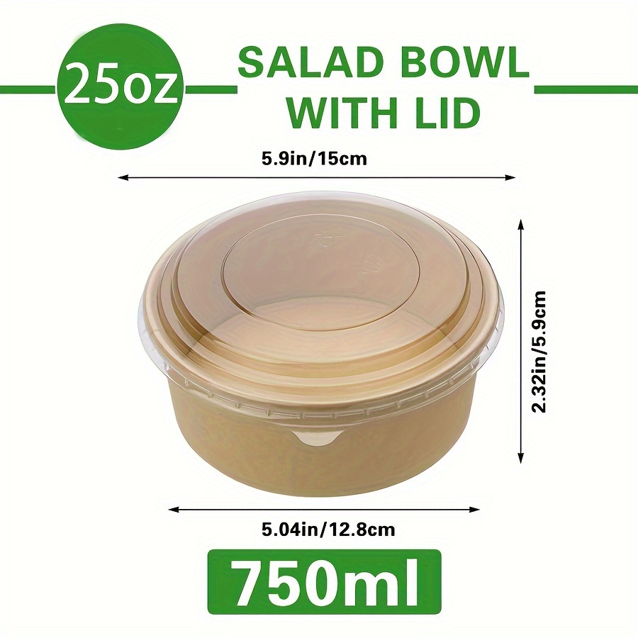 25Oz/750Ml 25/50 Pack Papieren - Food Storage Bowls recensie en prijs